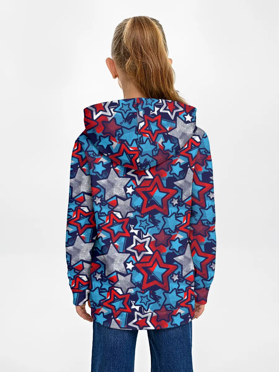 Детское худи / 3D звездочки