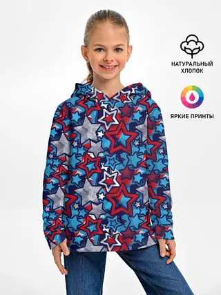 Детское худи / 3D звездочки