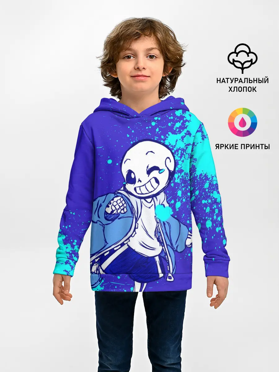 Детское худи / UNDERTALE SANS BLUE