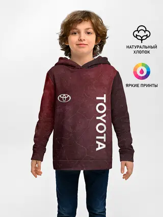 Детское худи / TOYOTA | RED GRUNGE