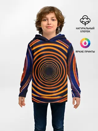 Детское худи / Круги неоновые
