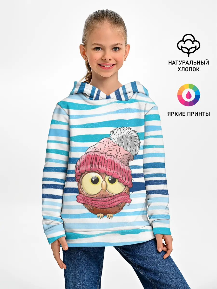 Детское худи / Сова в шапке