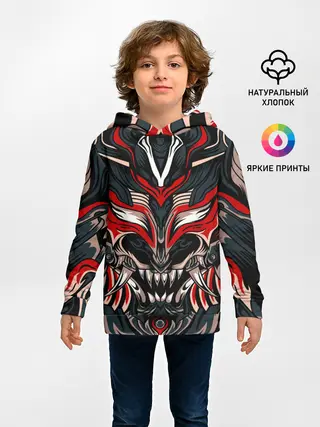 Детское худи / Черный самурай