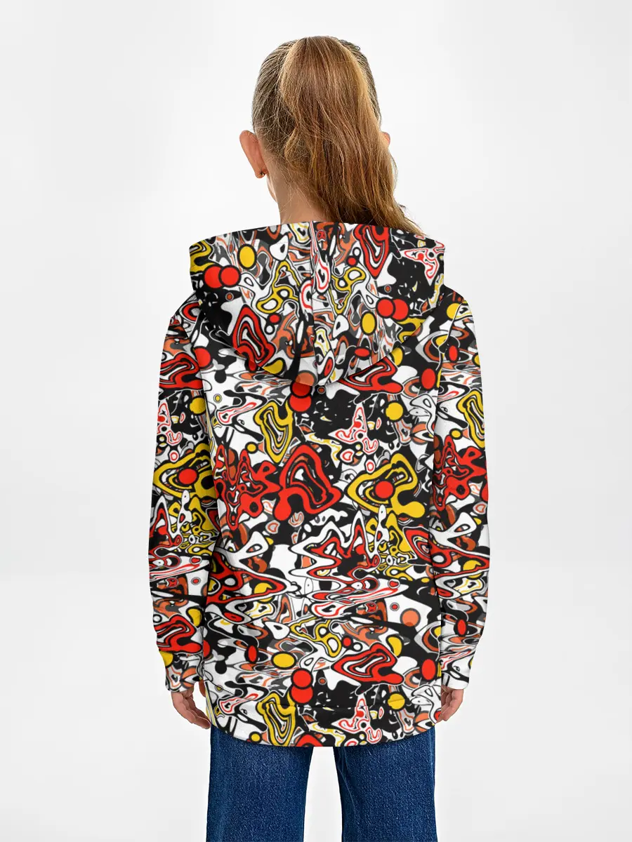 Детское худи / Абстрактный разноцветный узор