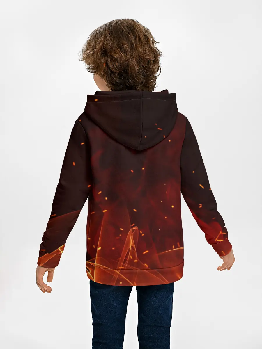 Детское худи / ПЛАМЯ 3D