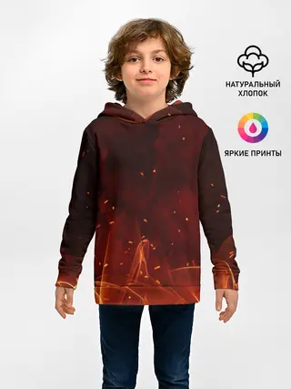 Детское худи / ПЛАМЯ 3D