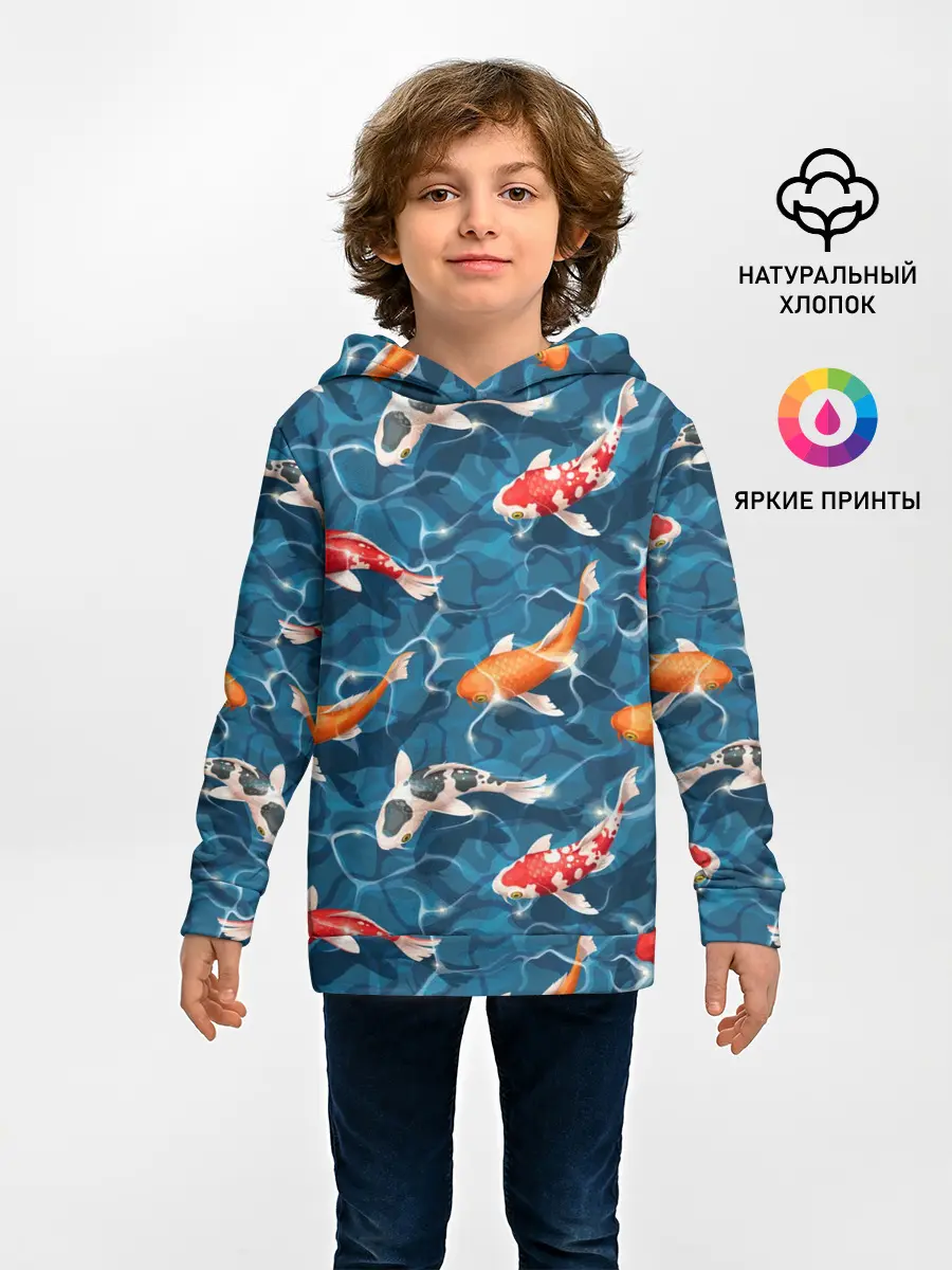 Детское худи / Японские карпы