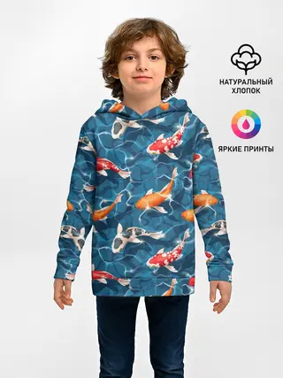 Детское худи / Японские карпы