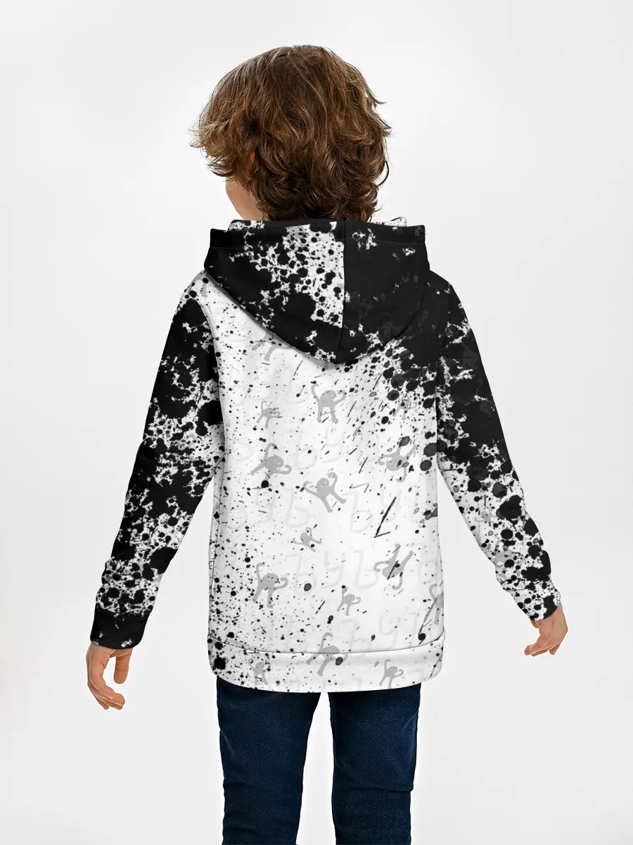 Детское худи / ЪУЪ СЪУКА брызги красок
