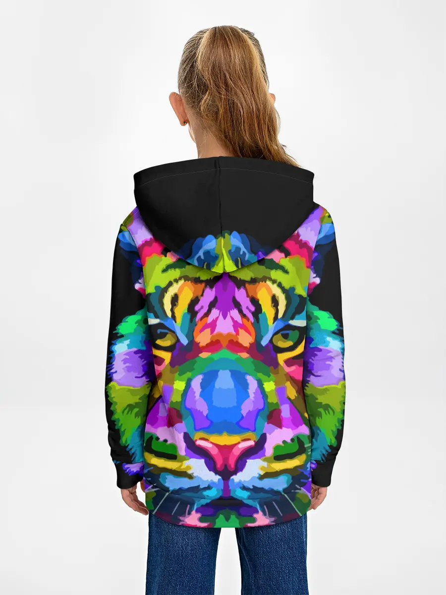 Детское худи / Neon tiger