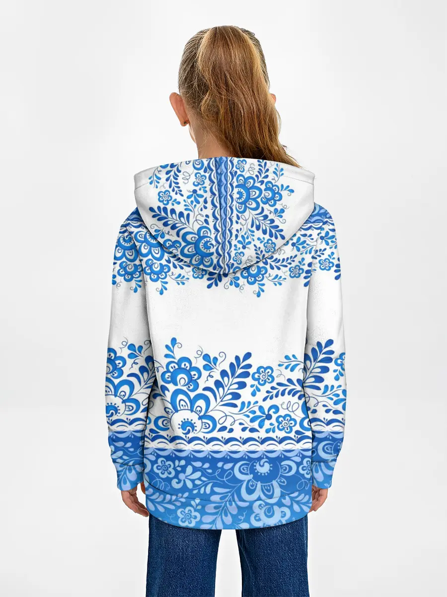 Детское худи / Россия гжель