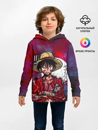 Детское худи / Луффи One Piece. Большой куш