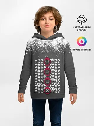 Детское худи / КТО КРЕСТ | ИГРА В КАЛЬМАРА