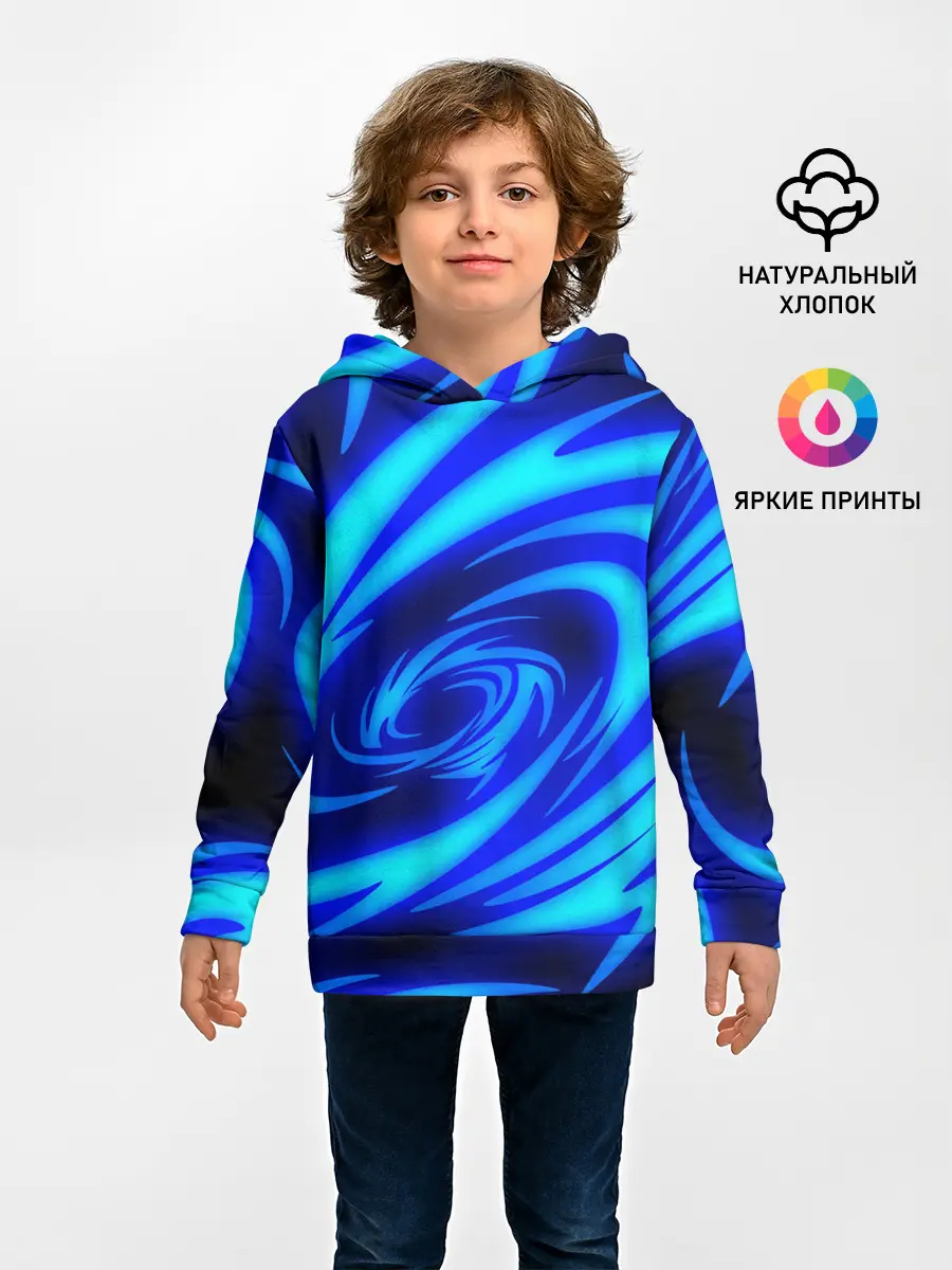 Детское худи / ОГНЕННЫЕ ВОЛНЫ | FIRE STRIPES