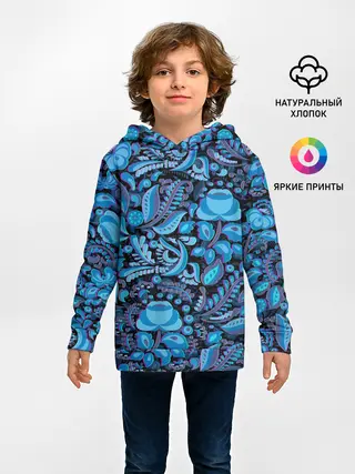 Детское худи / ГЖЕЛЬ ГЛИТЧ | GG | ГГ