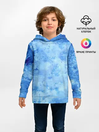 Детское худи / Красочная синева