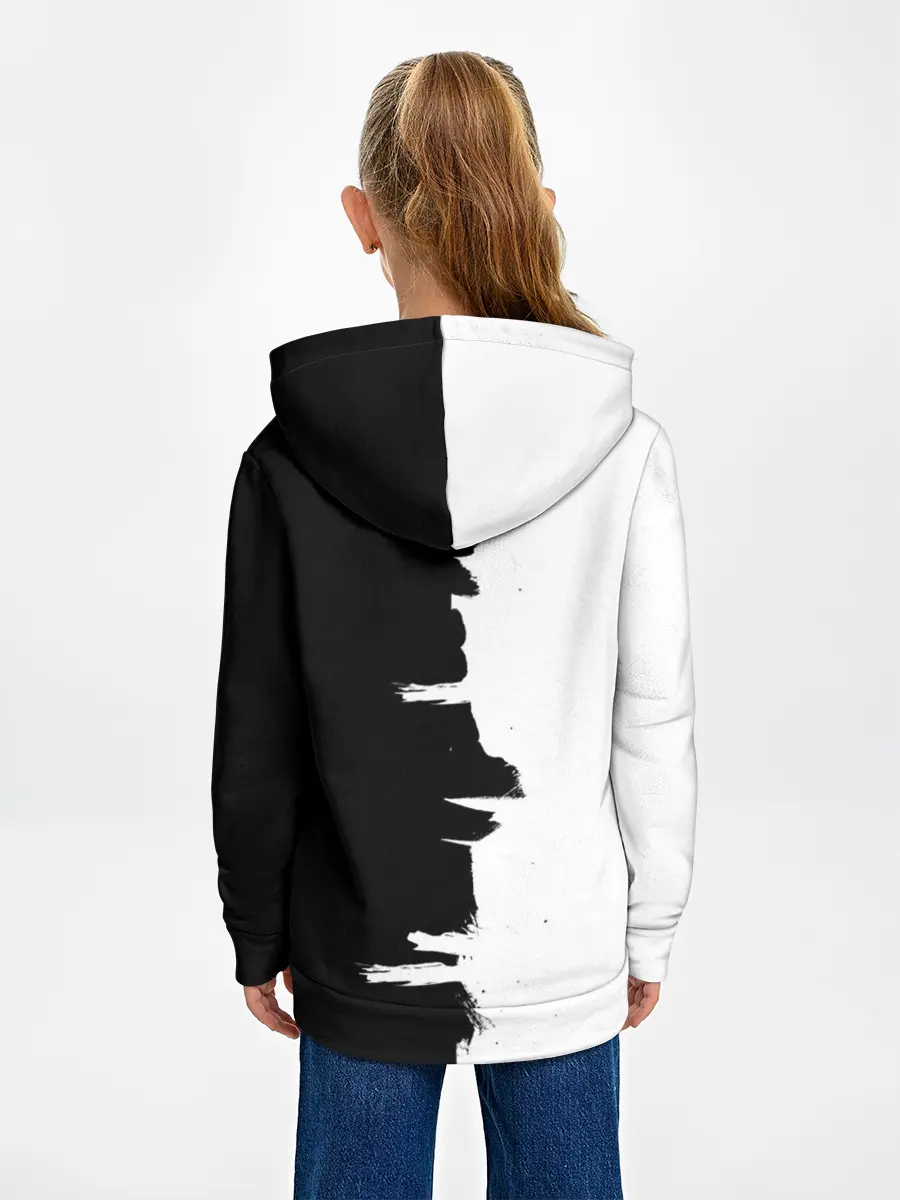 Детское худи / Черным по белому