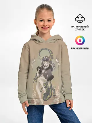 Детское худи / Девушка ящерица