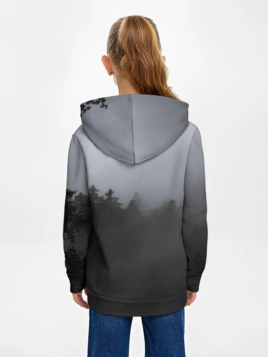 Детское худи / Лес в дыму