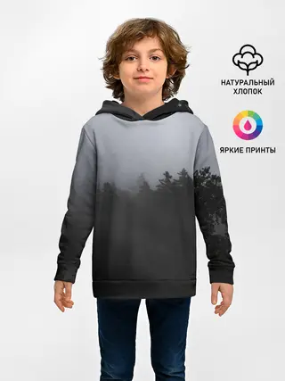 Детское худи / Лес в дыму