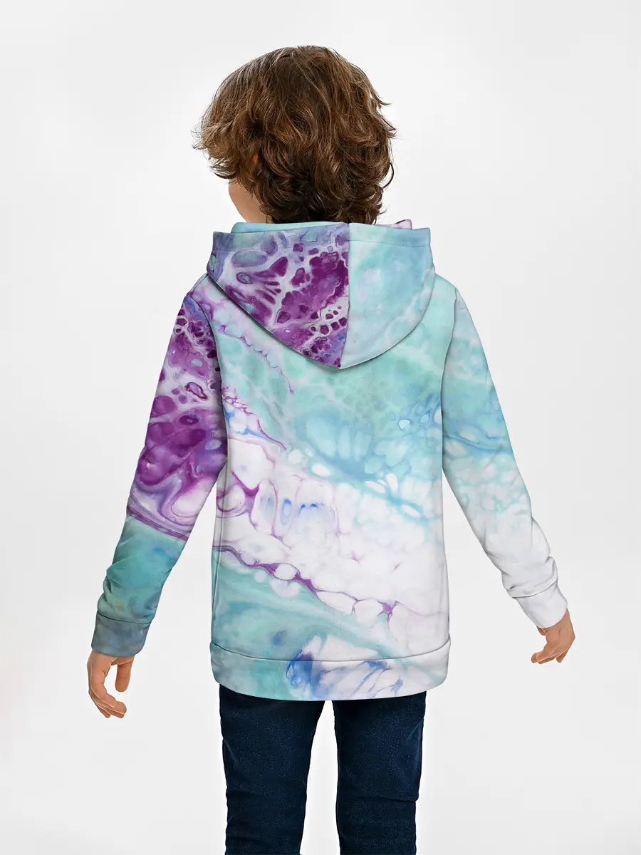 Детское худи / Цветная морская пена