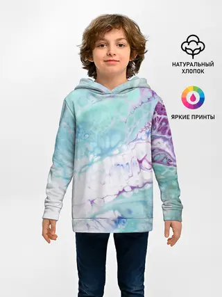 Детское худи / Цветная морская пена
