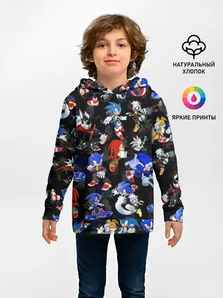 Детское худи / Sonic паттерн