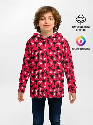 Детское худи / Белый Каратист против Черного