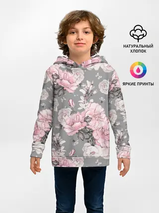 Детское худи / Розовые розы