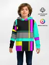 Детское худи / Геометрический неоновый узор