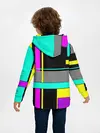 Детское худи / Геометрический неоновый узор