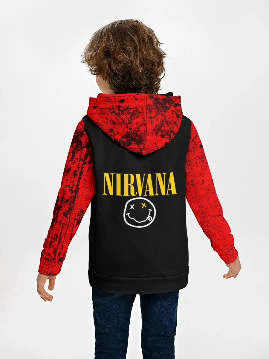 Детское худи / КУРТ КОБЕЙН | НИРВАНА | ЛОГО