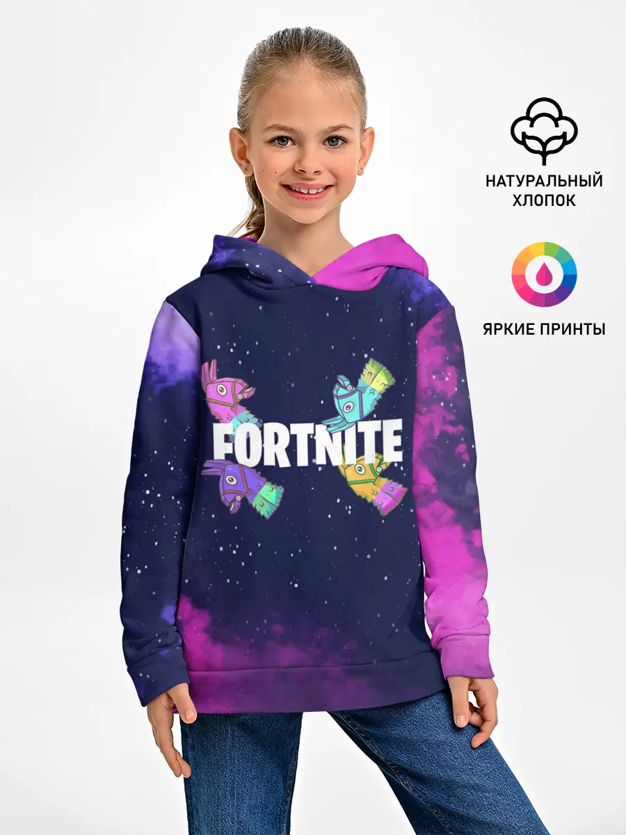 Детское худи / Ламы фортнайт в космосе