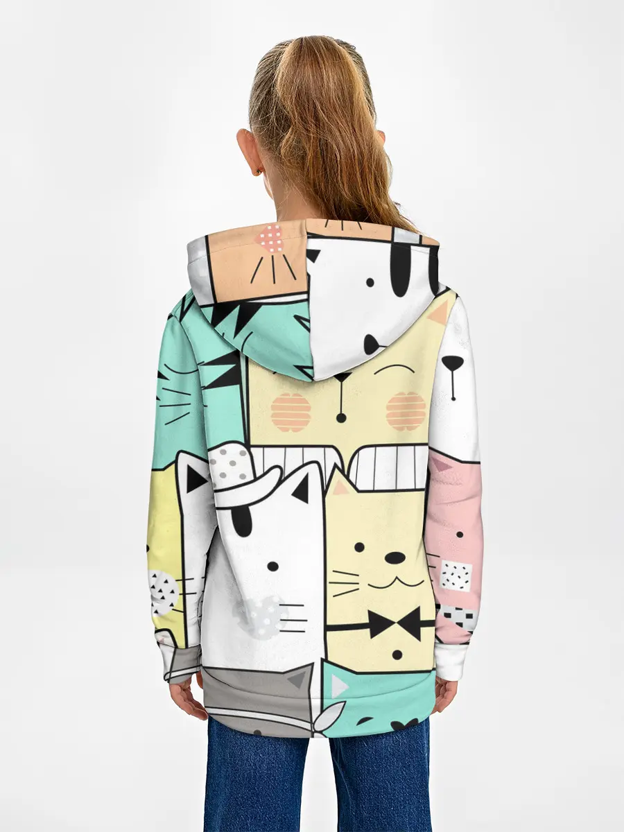 Детское худи / ДЕЛОВЫЕ КОТЕЙКИ | ЛЮБЛЮ КОТОВ