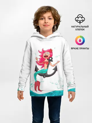 Детское худи / Русалка на якоре