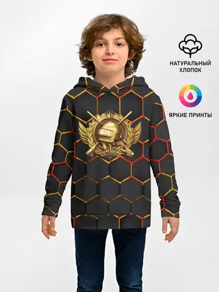 Детское худи / Pubg | Gold Logo