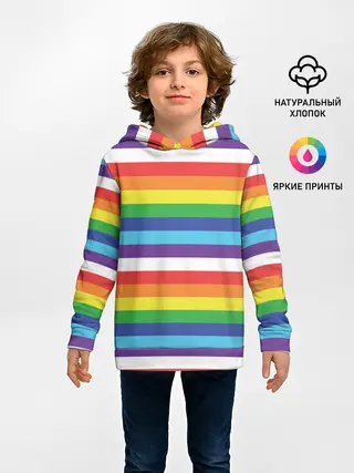 Детское худи / Радужные полосы