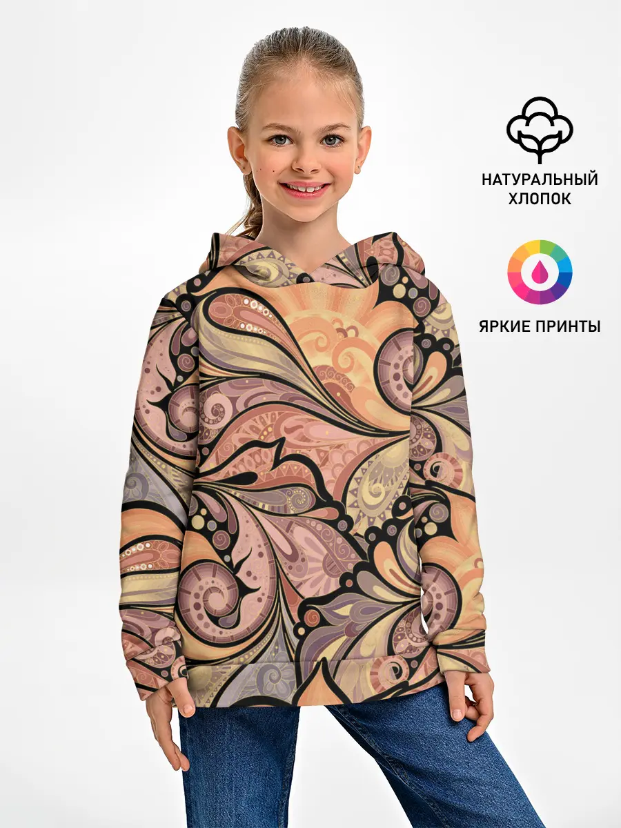 Детское худи / дудл узоры