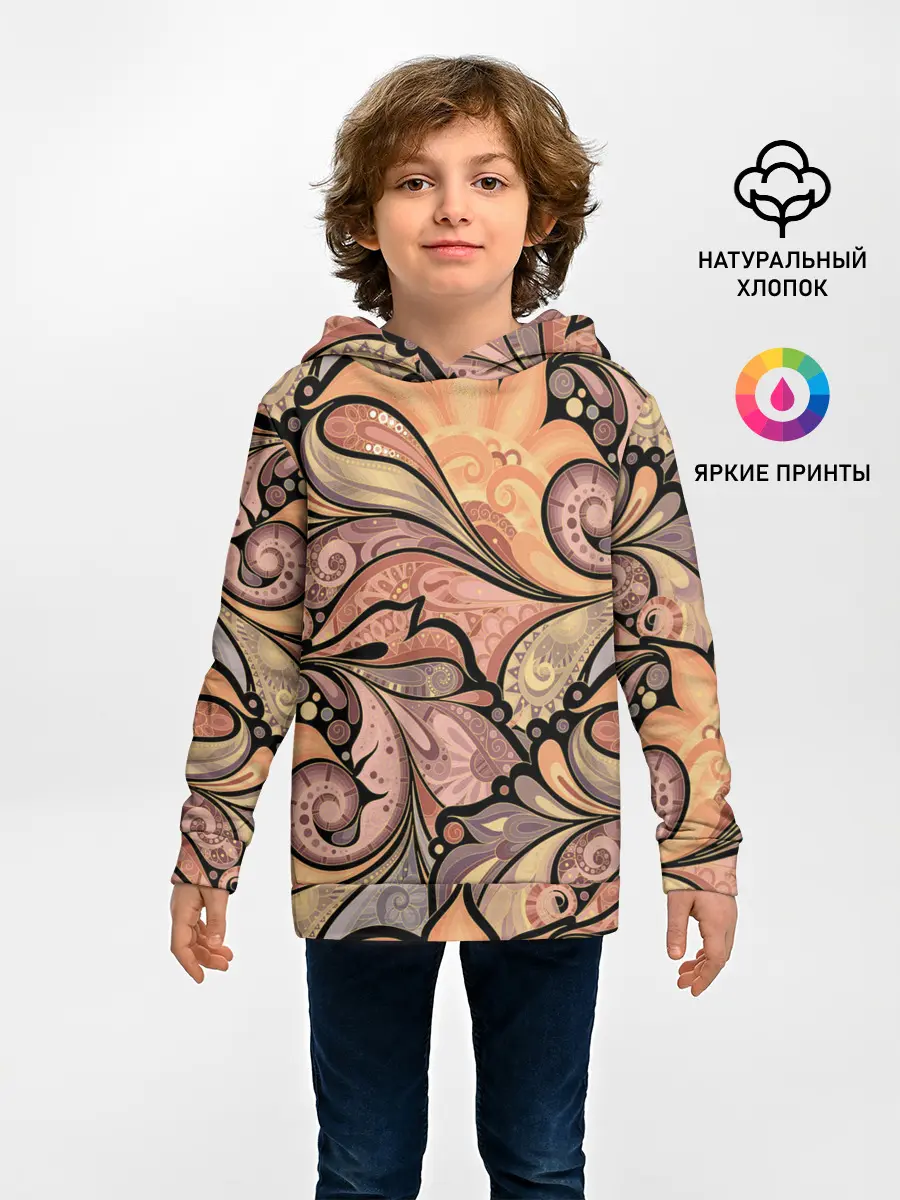 Детское худи / дудл узоры