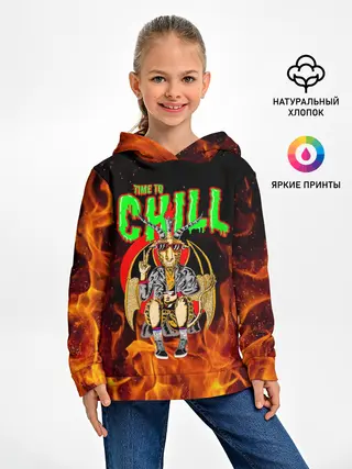 Детское худи / Time to chill in fire
