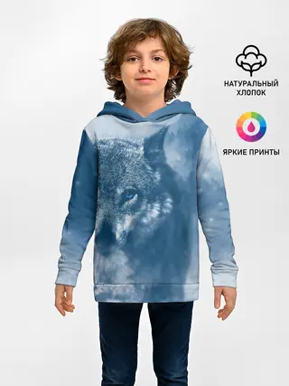 Детское худи / Красивый волк