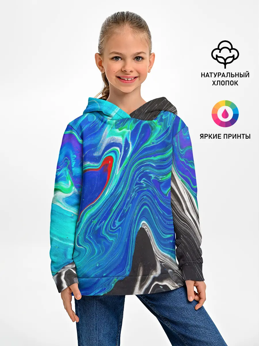 Детское худи / КИСЛОТНЫЙ АКРИЛ