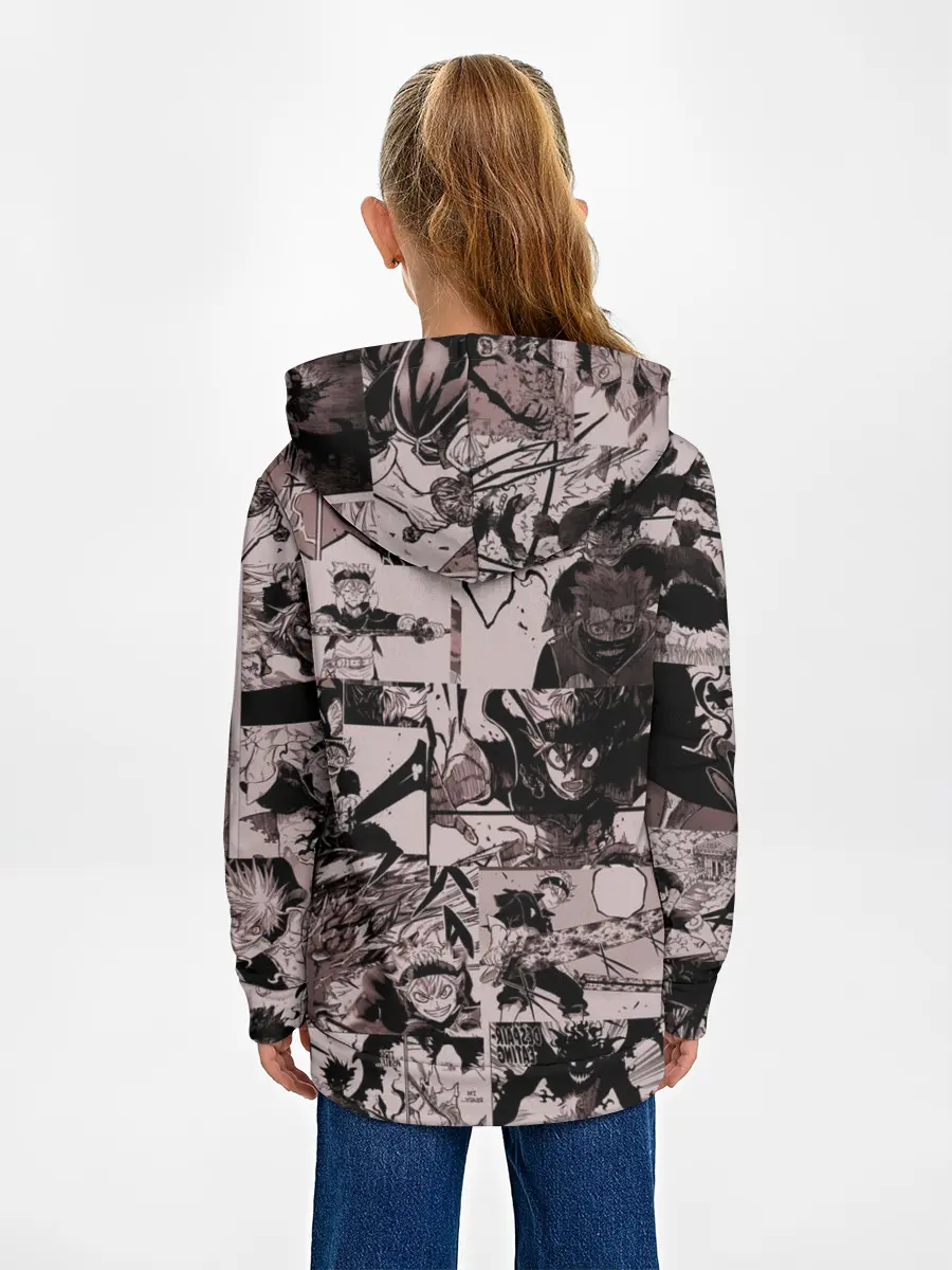 Детское худи / ASTA manga monochrome pages