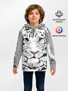Детское худи / Белый снежный тигр