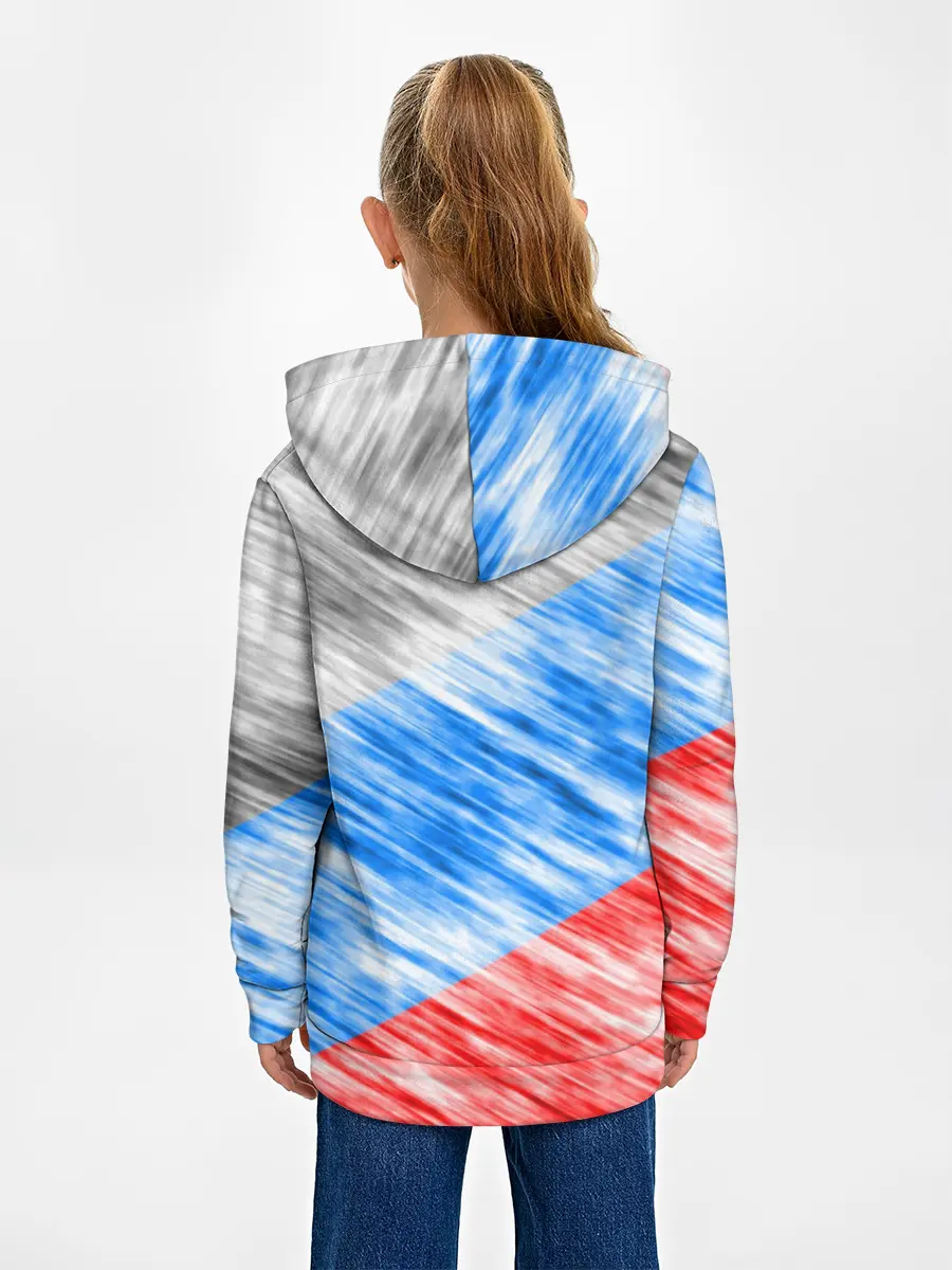 Детское худи / Российский флаг с гербом