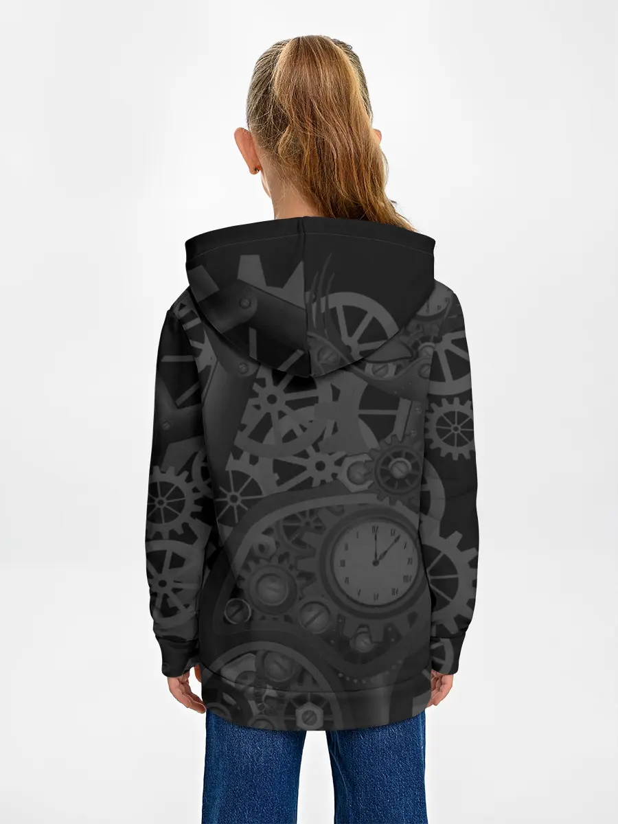 Детское худи / Кошка в стиле стимпанк