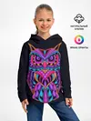 Детское худи / Неоновая ястребиная сова