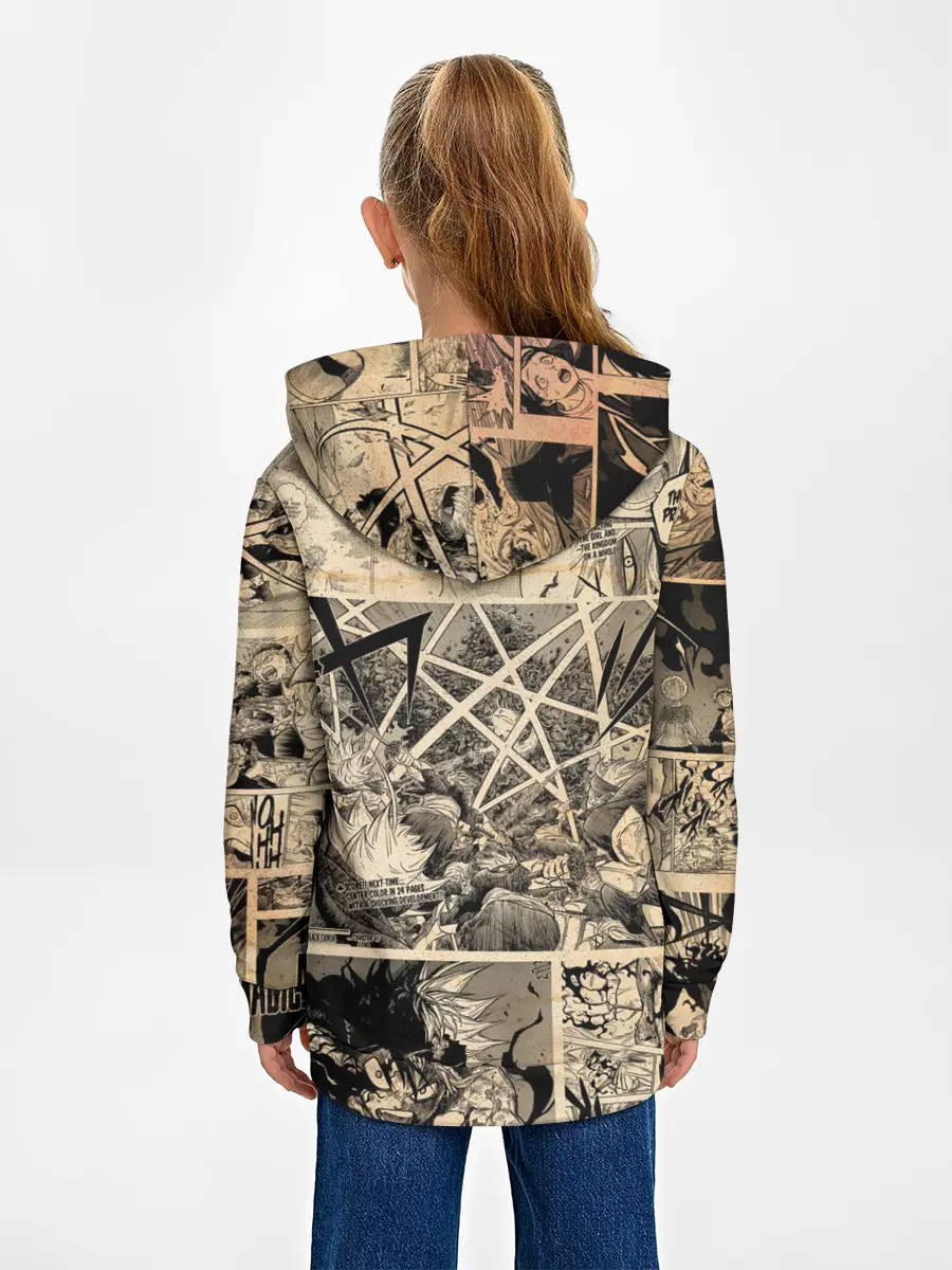 Детское худи / Черный Клевер