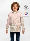 Детское худи / Летний узор цветы птичка