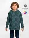 Детское худи / Синий абстрактный узор